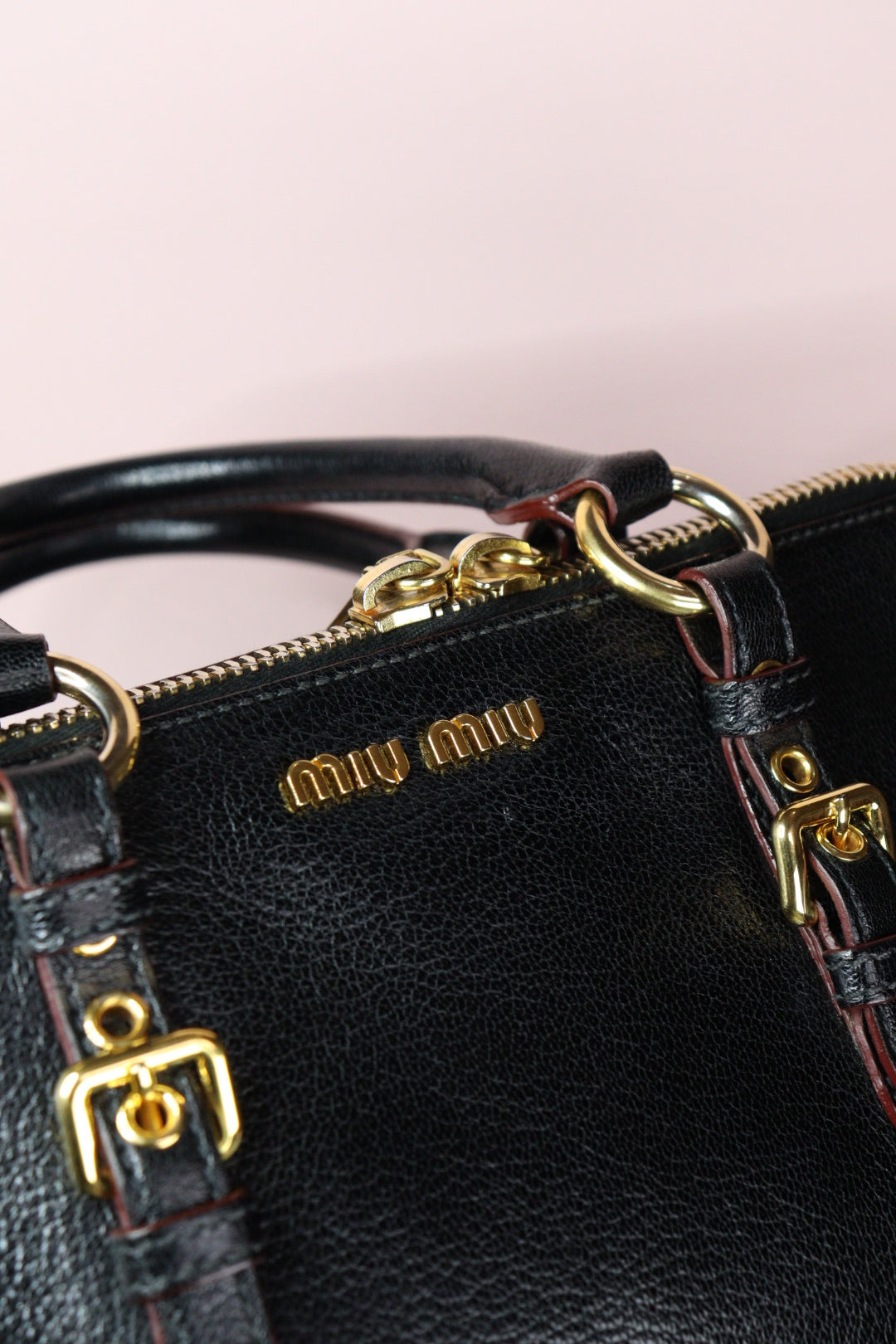 Miu Miu Madras Tote