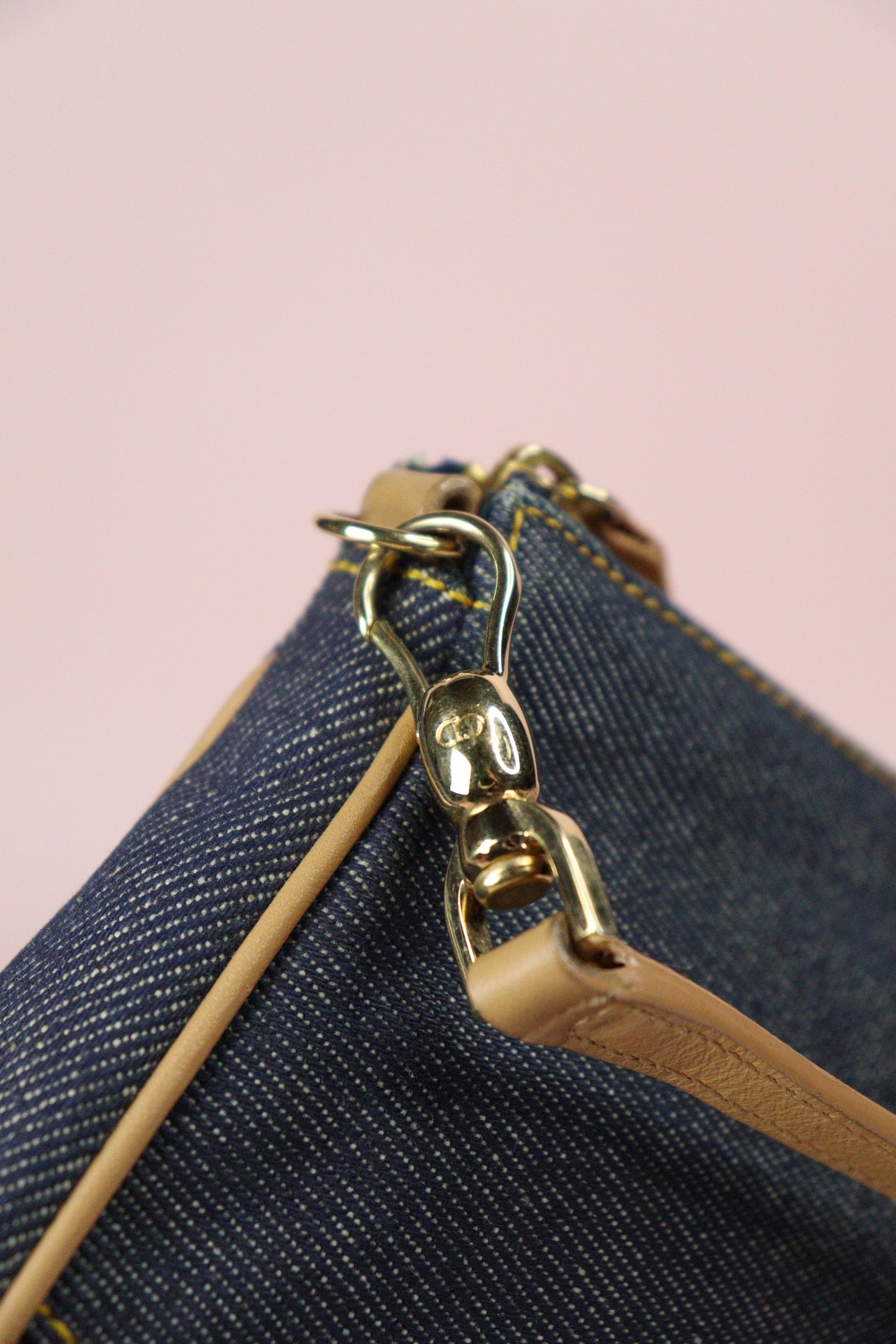 Christian Dior Denim Saddle Bag