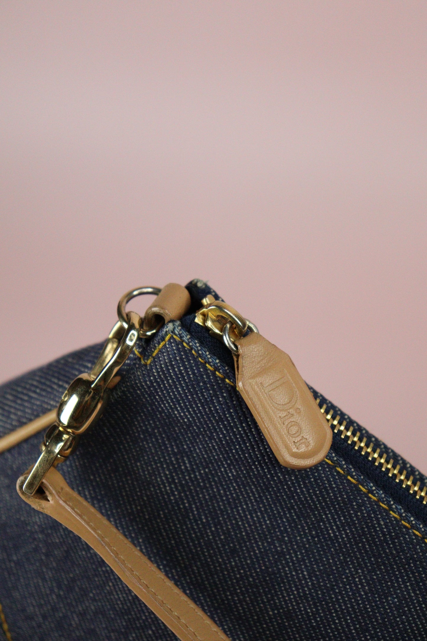 Christian Dior Denim Saddle Bag