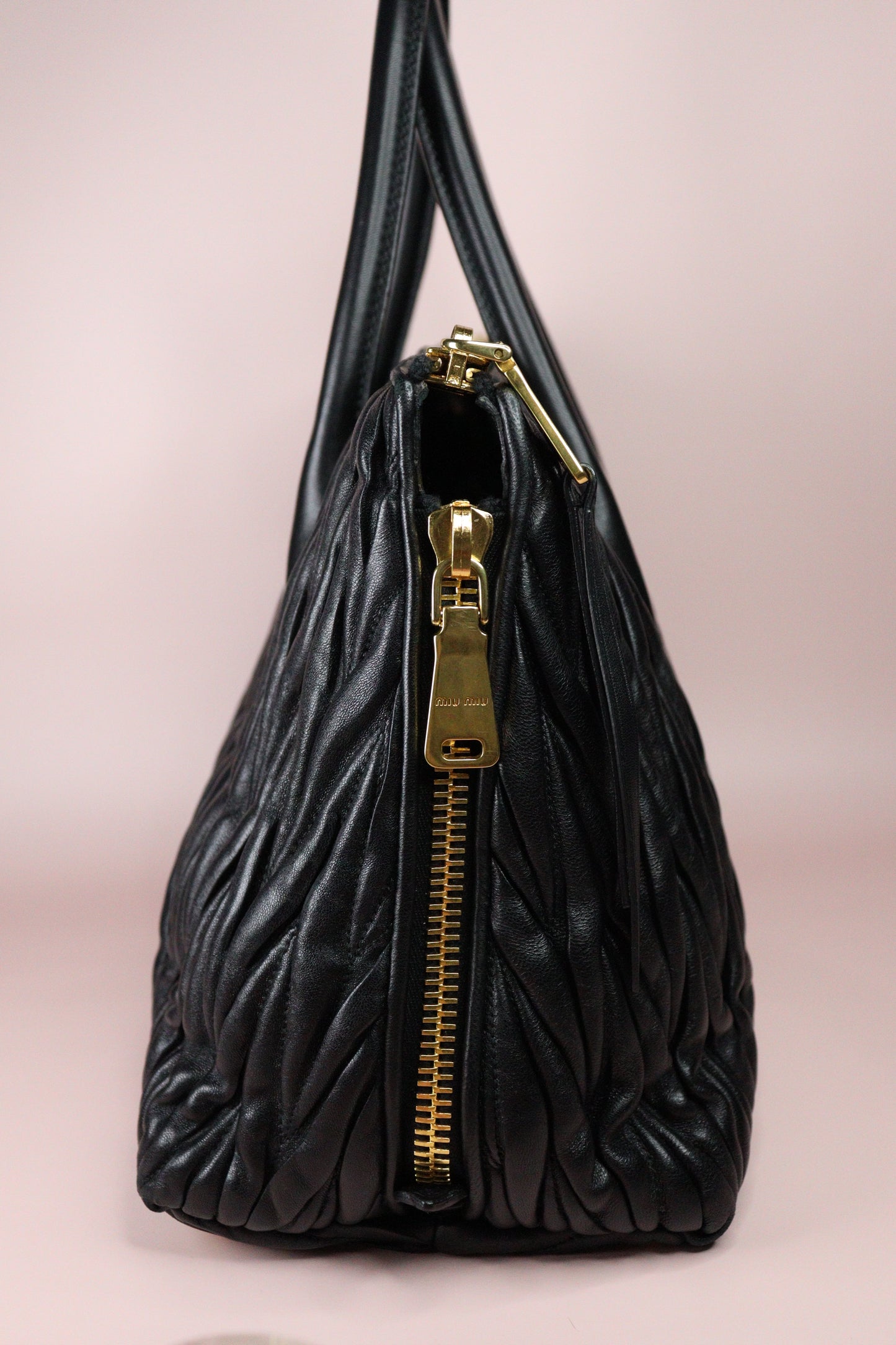 Miu Miu Matelassé Nappa Tote