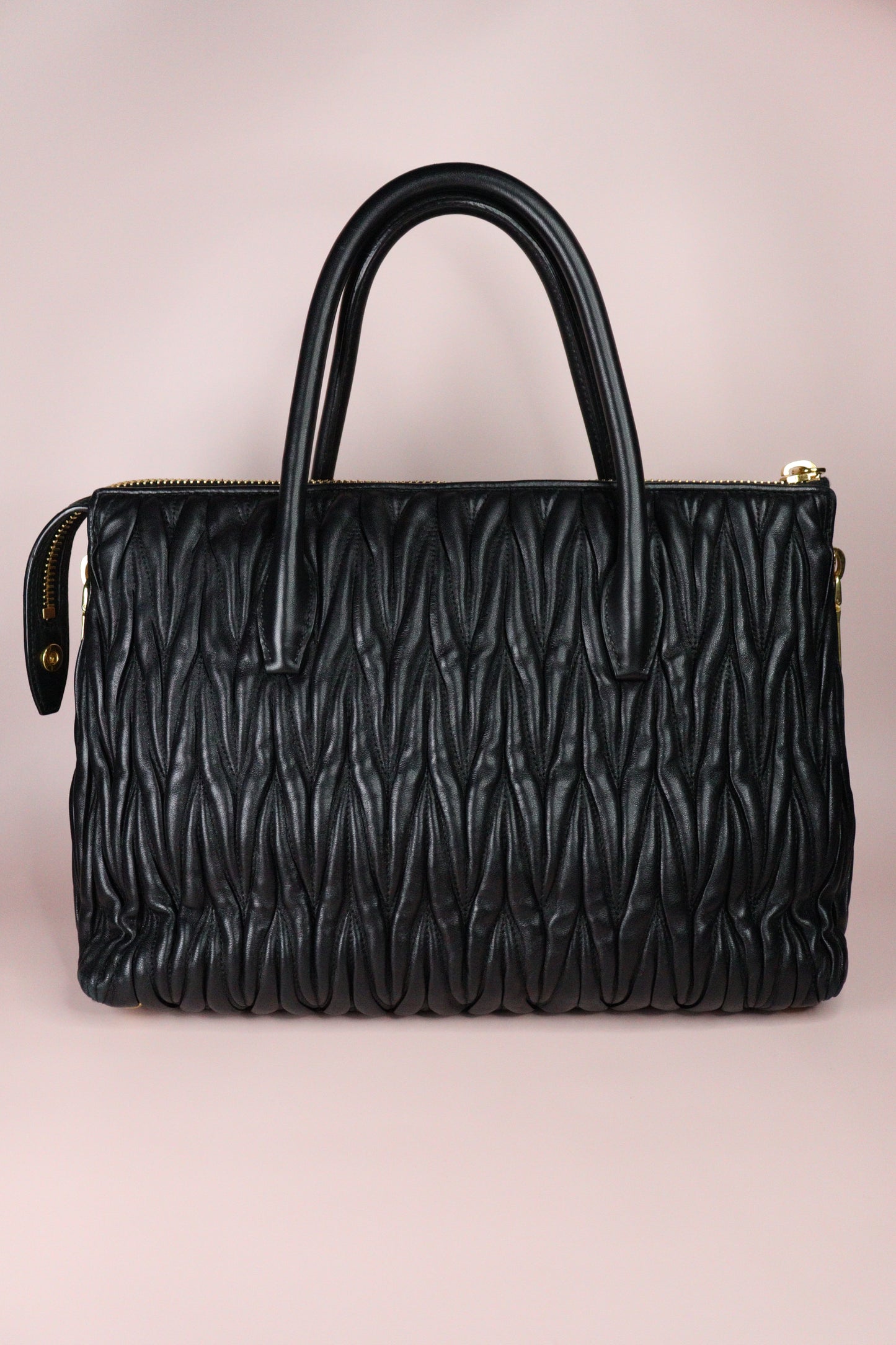 Miu Miu Matelassé Nappa Tote