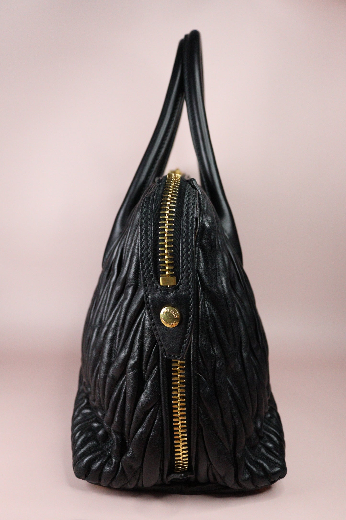 Miu Miu Matelassé Nappa Tote