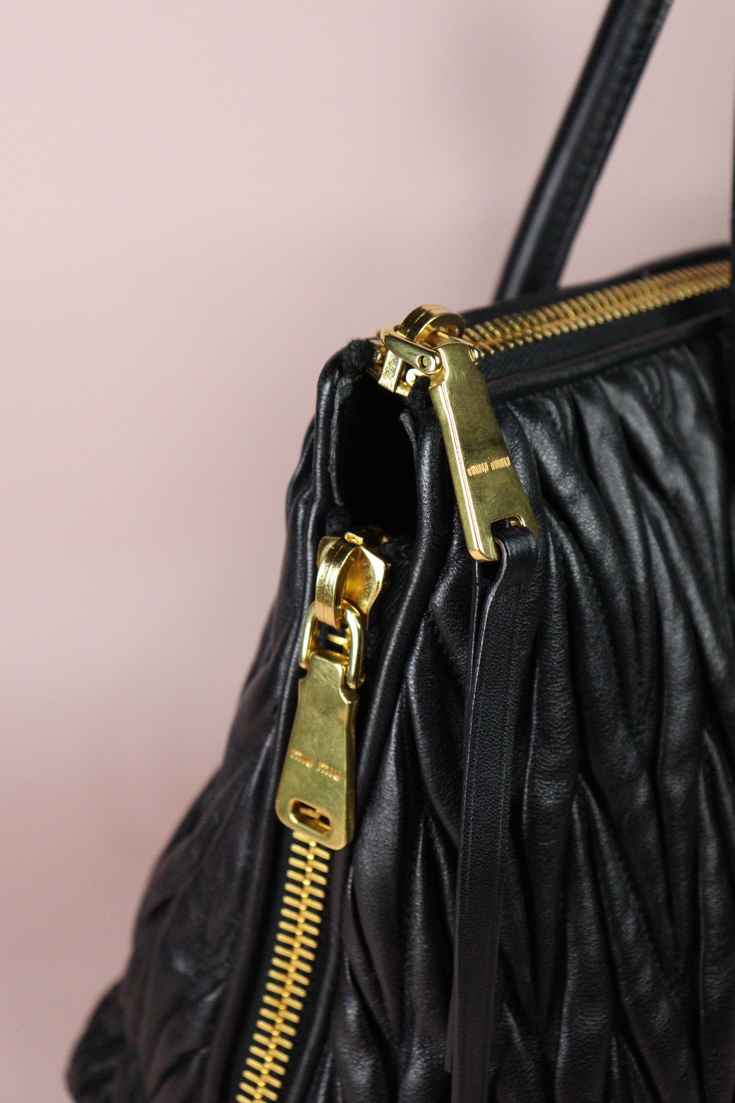 Miu Miu Matelassé Nappa Tote