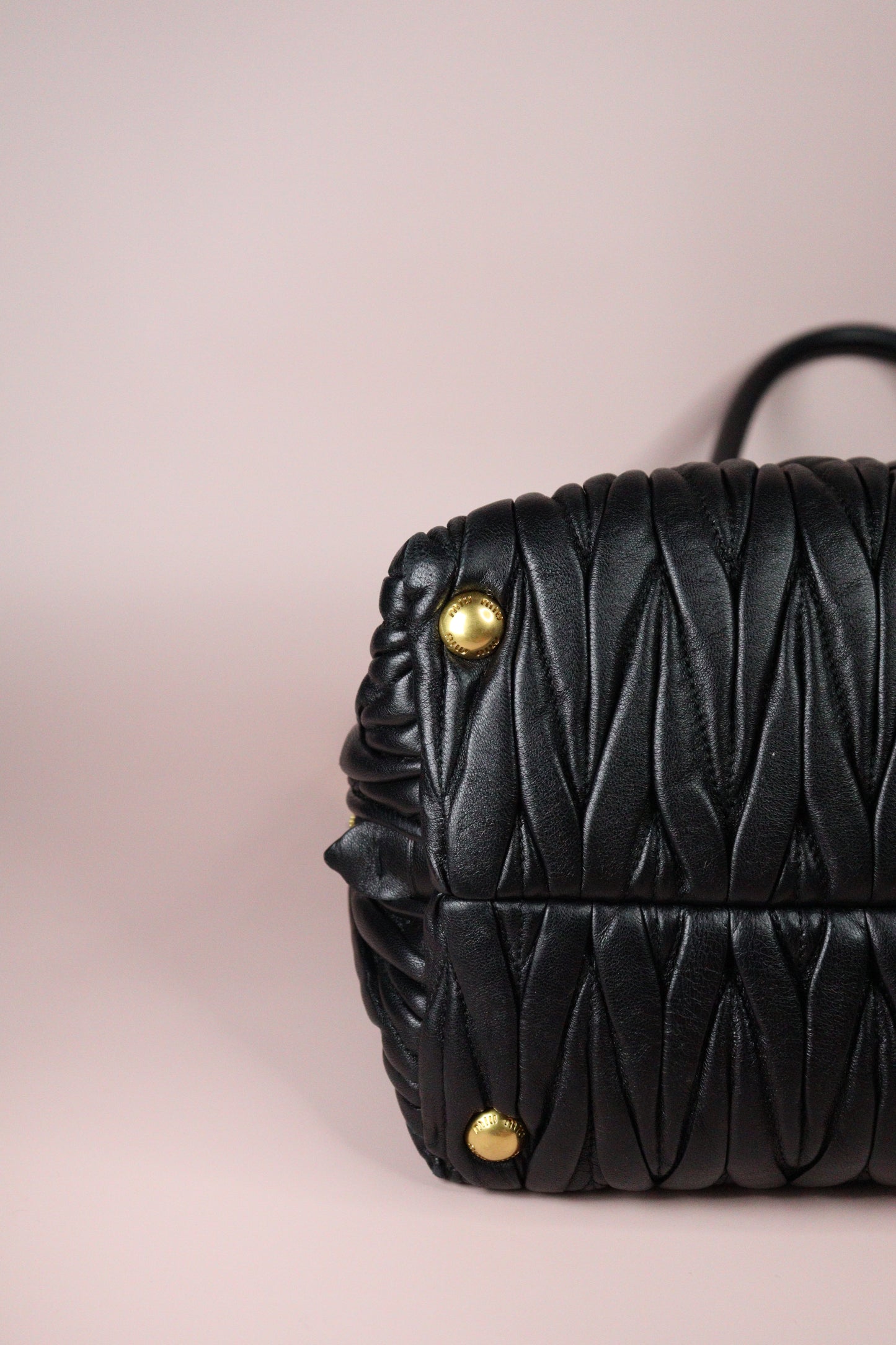Miu Miu Matelassé Nappa Tote