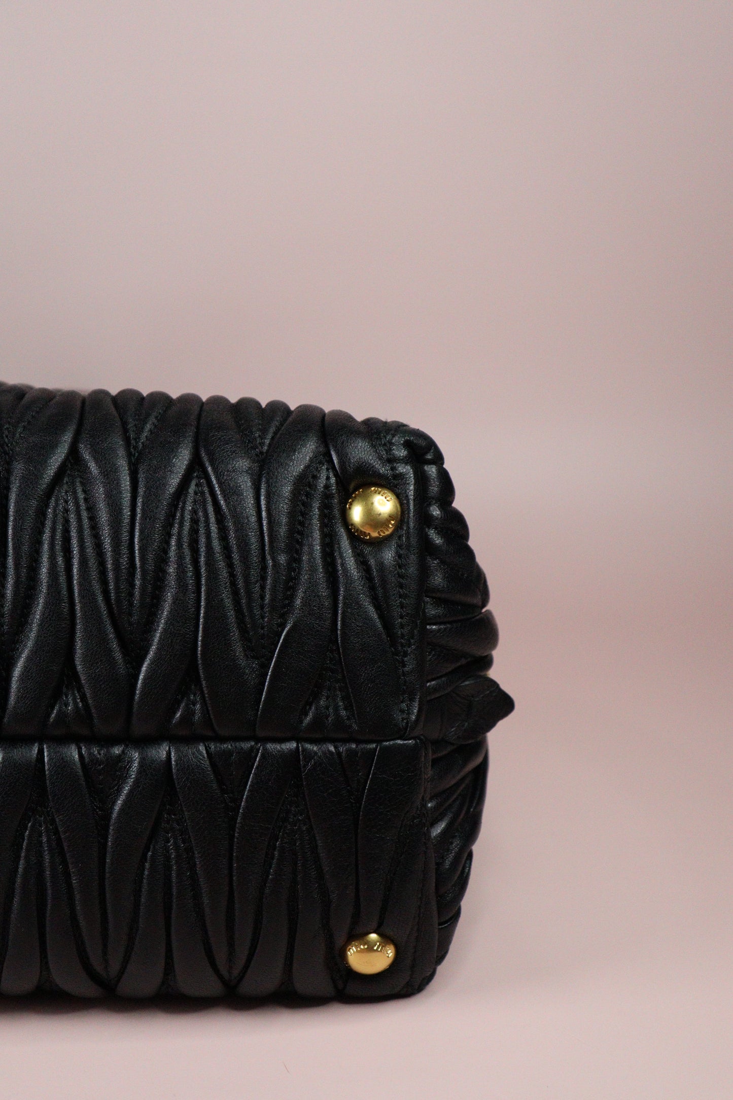 Miu Miu Matelassé Nappa Tote