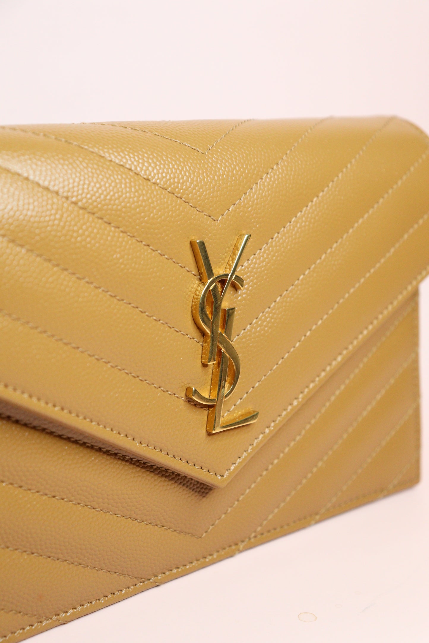 Saint Laurent Cassandre Envelope Chain Wallet