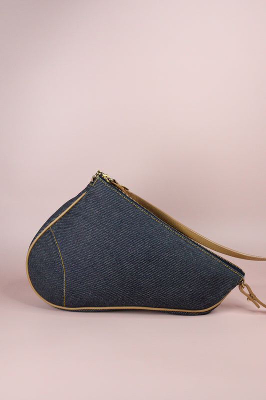 Christian Dior Denim Saddle Bag