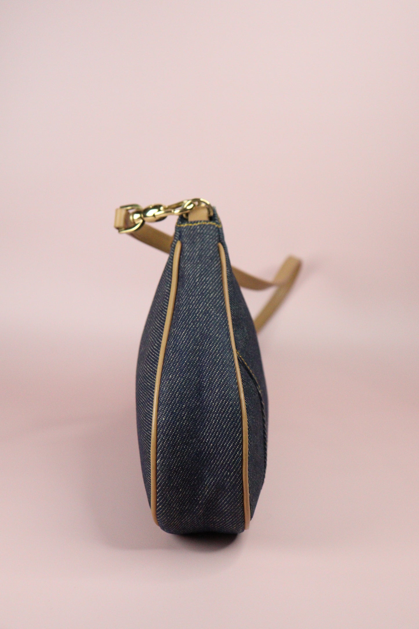 Sac de selle en jean Christian Dior