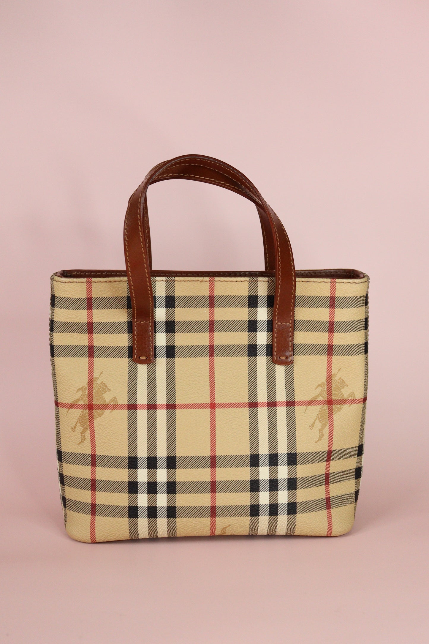 Burberry Haymarket Small Tote