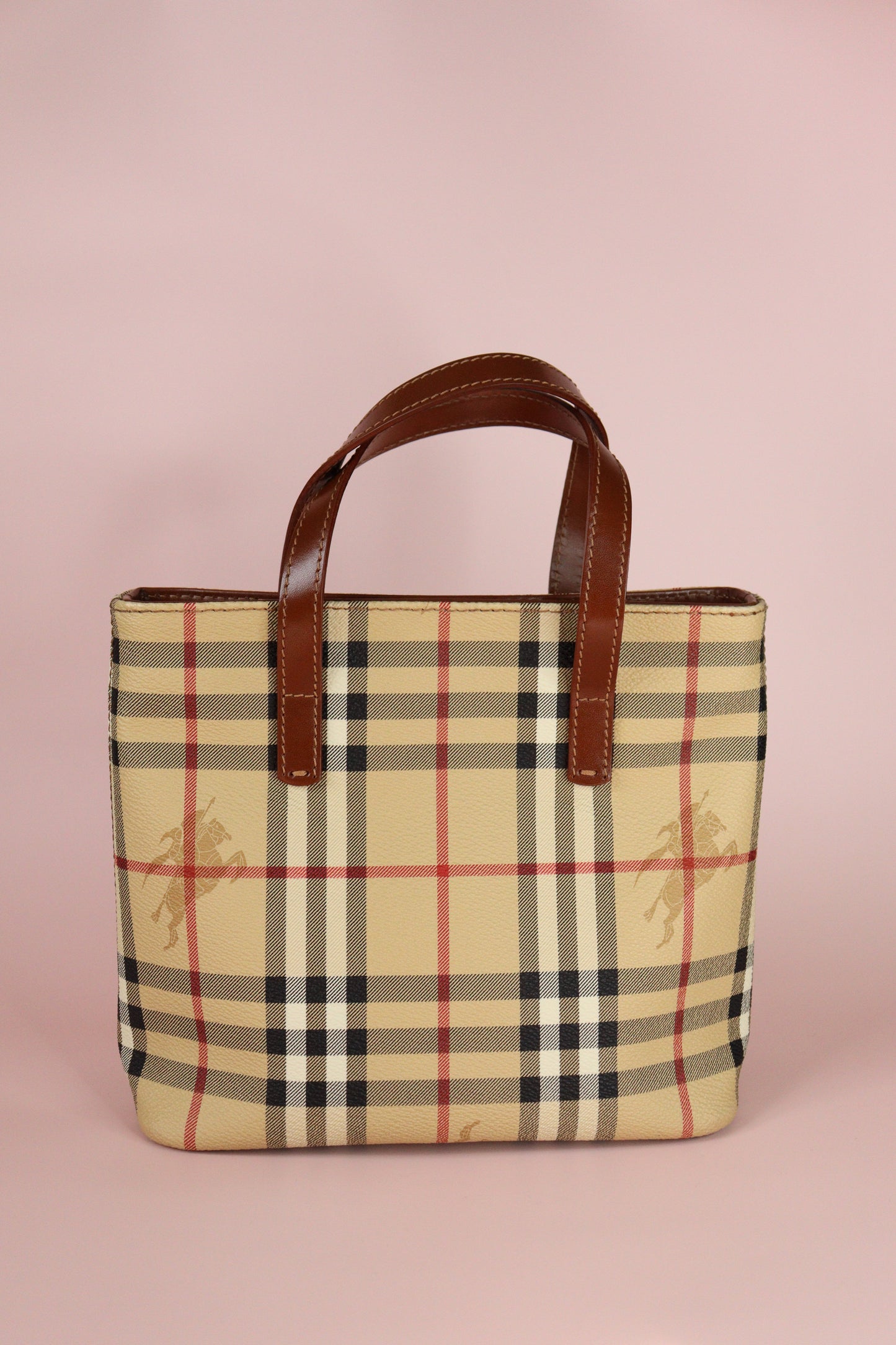 Burberry Haymarket Small Tote